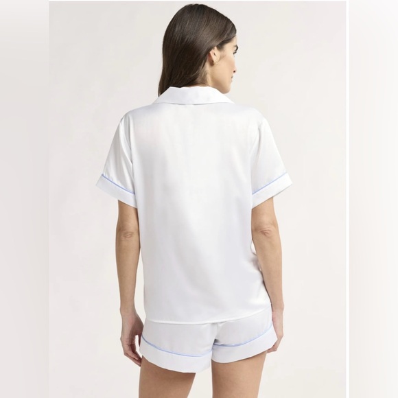 Joyspun Bridal Satin Shortie Pajama - Picture 2 of 5